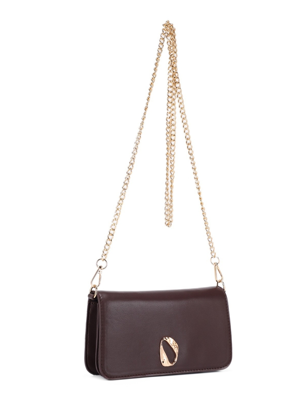 Women's Wine Chain Strap Shoulder Bag